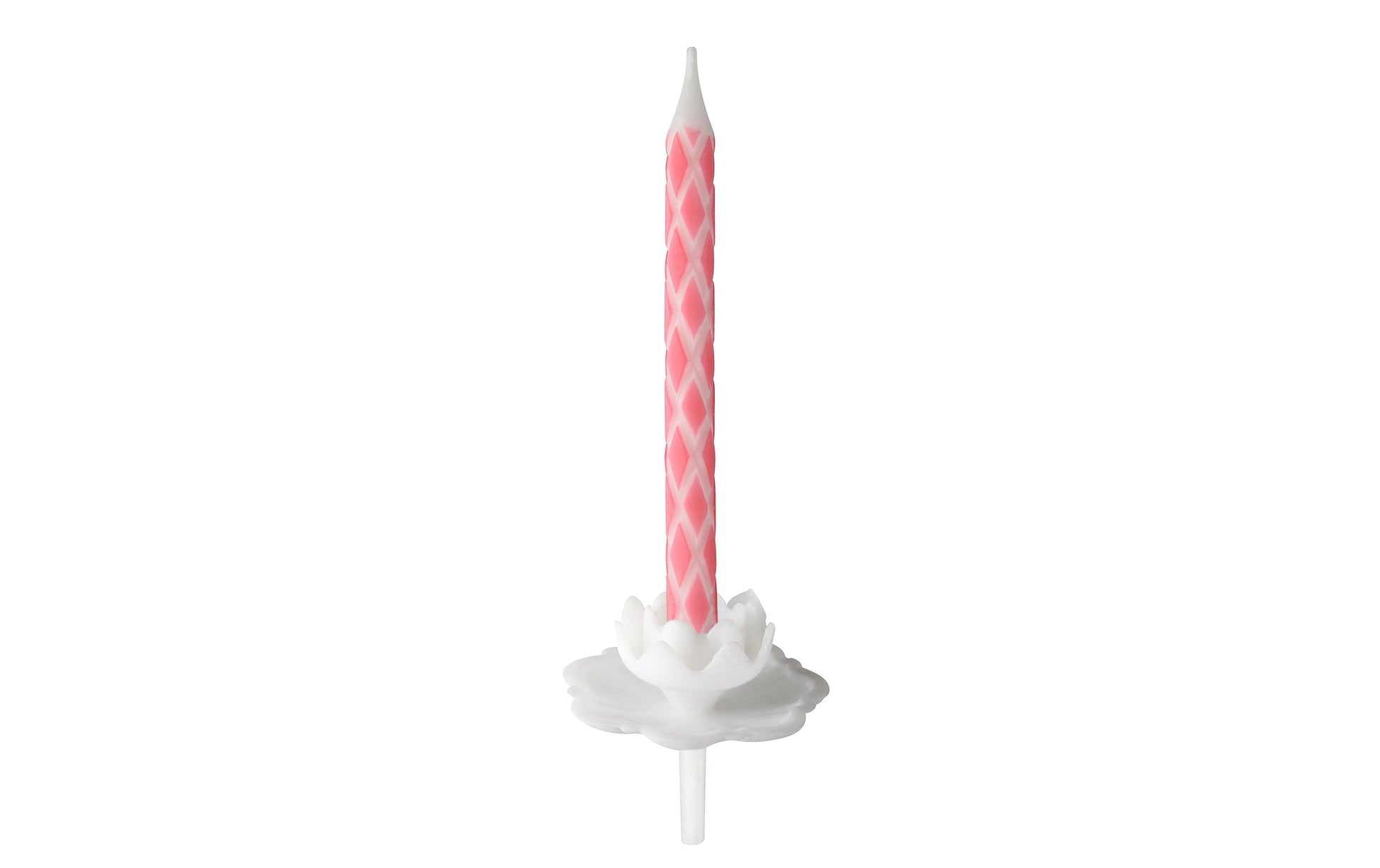 Zenker Geburtstagskerzen Kariert – Weiss – 6 cm – 36 Stk
