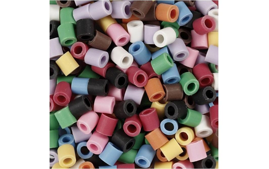 Creativ Company Bügelperlen, Medium Biodolomer, Mehrfarbig, 5 × 5 × 5 mm, 3'000 Stk., Bio, 906771