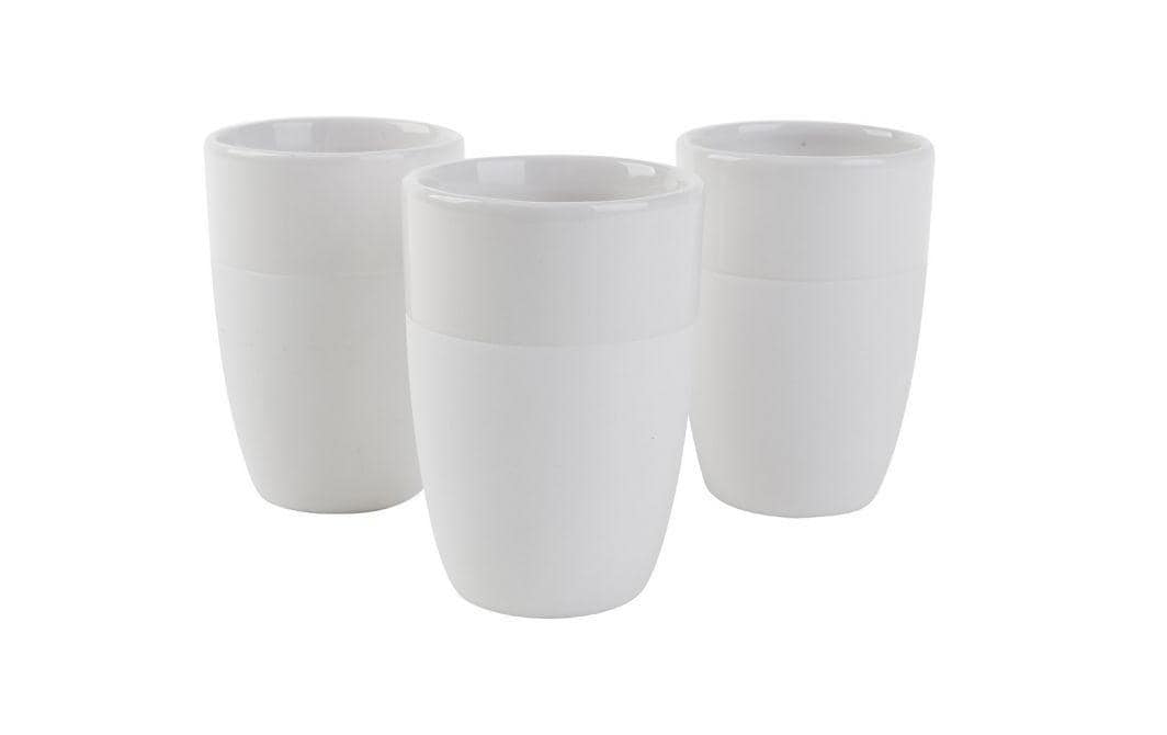 Creativ Company Keramikbecher – Keramik, Weiss, 12 Stück