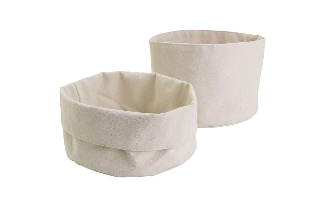 Creativ Company Stoffkorb – Baumwolle, Weiss – 10er-Pack