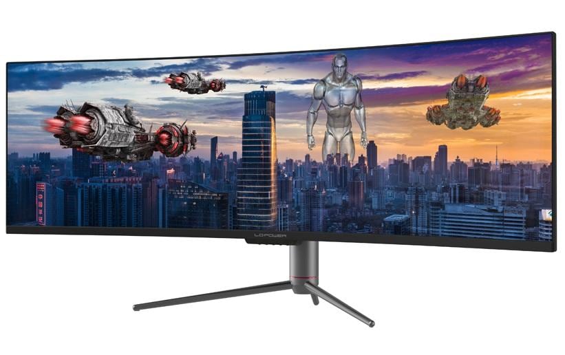 LC-Power LC-M49-DQHD-120-C-Q – Monitor, 49", VA, 120 Hz, 400 cd/m², Gebogen, Adaptive Sync, Schwarz
