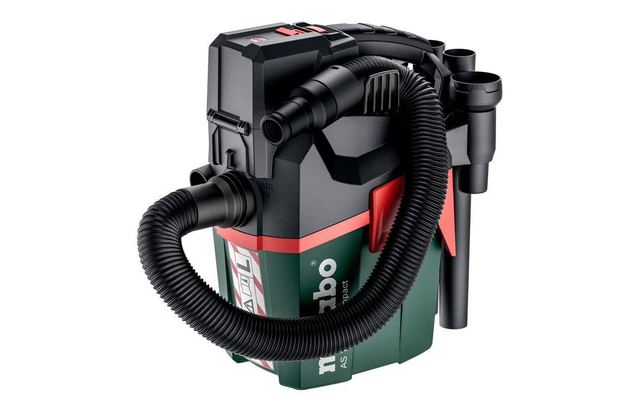Metabo Absauganlage AS 18 L PC COMPACT – 2-in-1, 6 l, Akkubetrieb, Schlauch 2,5 m