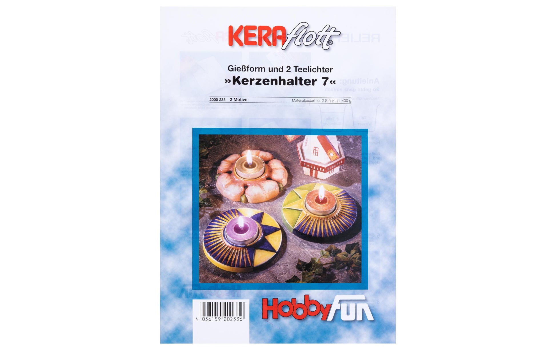 HobbyFun Giessform – Kerzenhalter – Kunststoff – 1 Stück