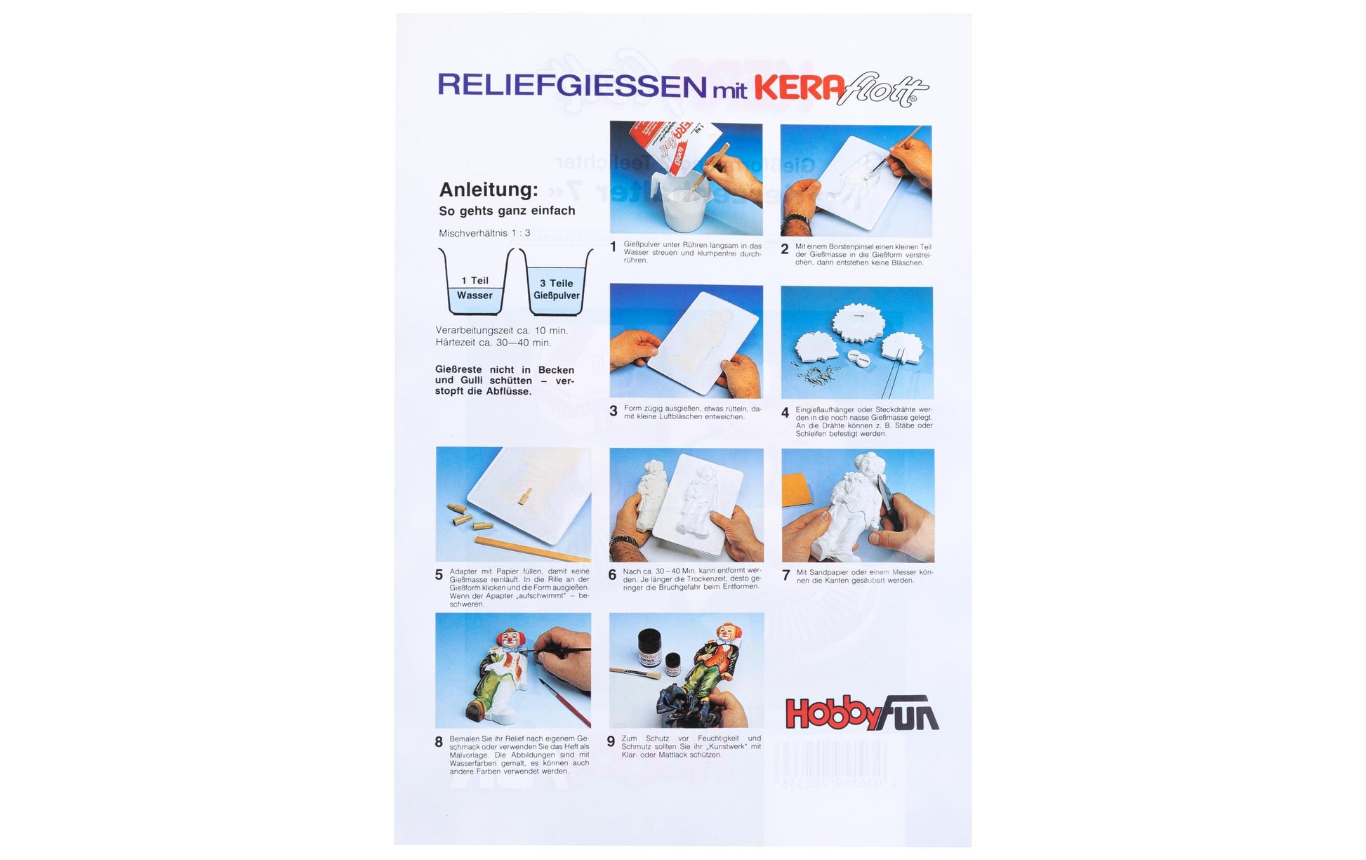 HobbyFun Giessform – Kerzenhalter – Kunststoff – 1 Stück