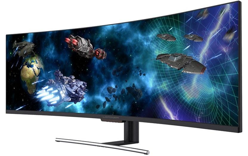 LC-Power LC-M49-DFHD-144-C-Q – Monitor, 49", 144 Hz, 350 cd/m², Curved, Adaptive Sync, VESA 75 × 75, Schwarz