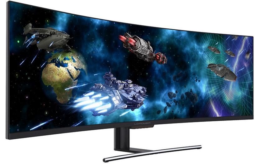 LC-Power LC-M49-DFHD-144-C-Q – Monitor, 49", 144 Hz, 350 cd/m², Curved, Adaptive Sync, VESA 75 × 75, Schwarz