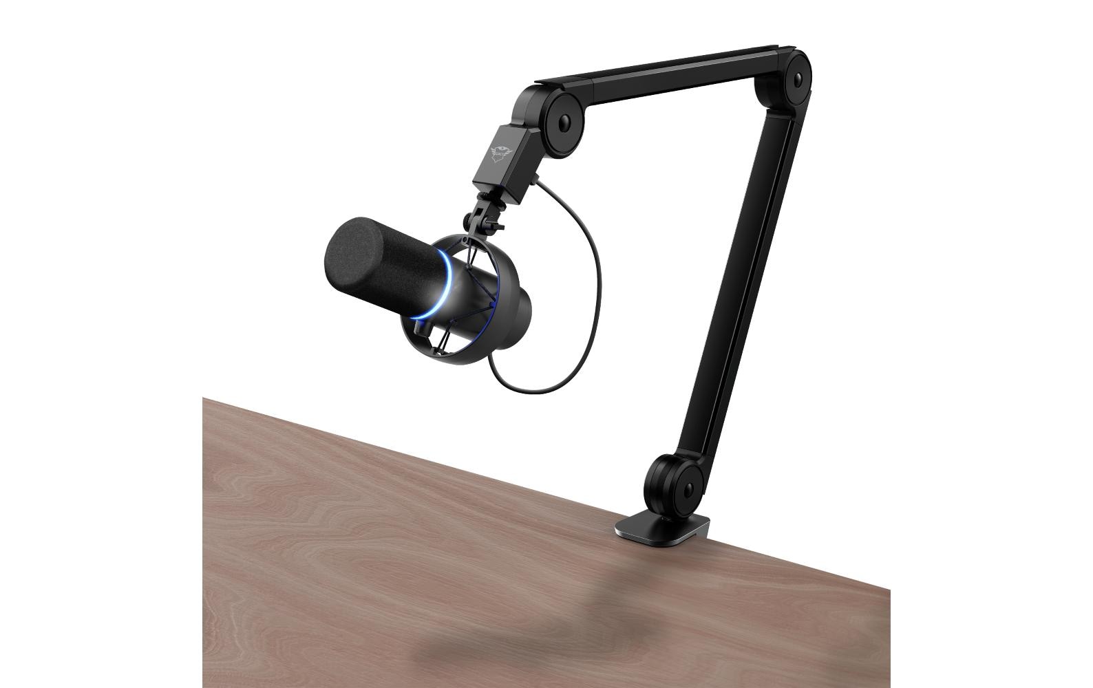 Trust GXT 255+ Onyx – Mikrofon, USB, Niere, Kondensator, Gaming, Schwarz