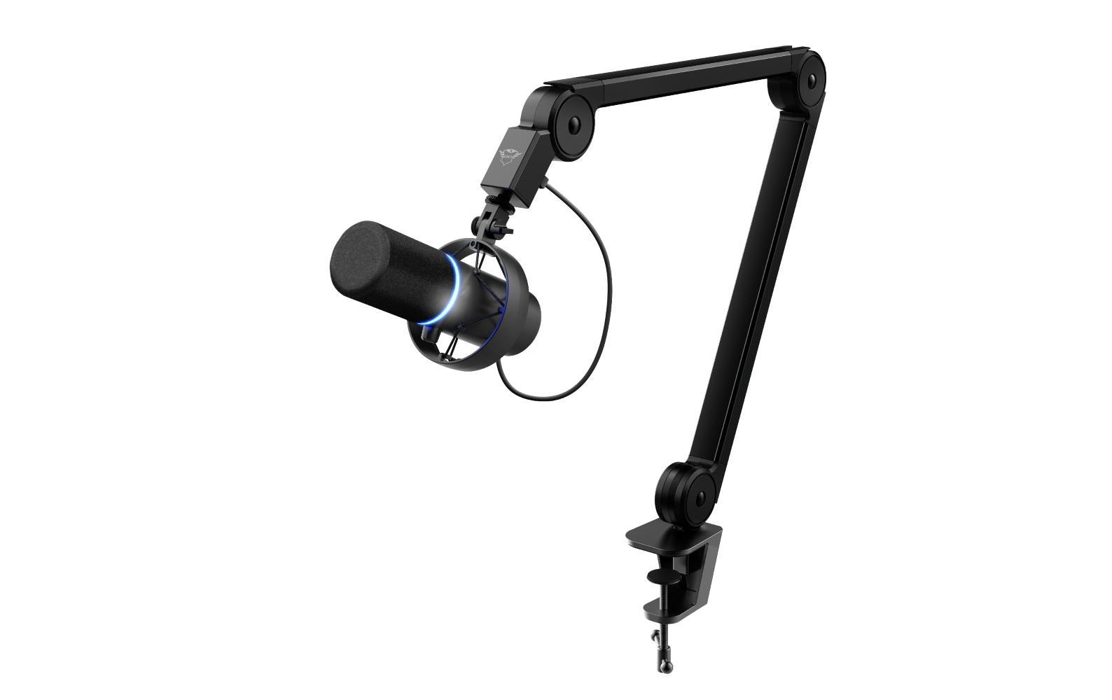 Trust GXT 255+ Onyx – Mikrofon, USB, Niere, Kondensator, Gaming, Schwarz