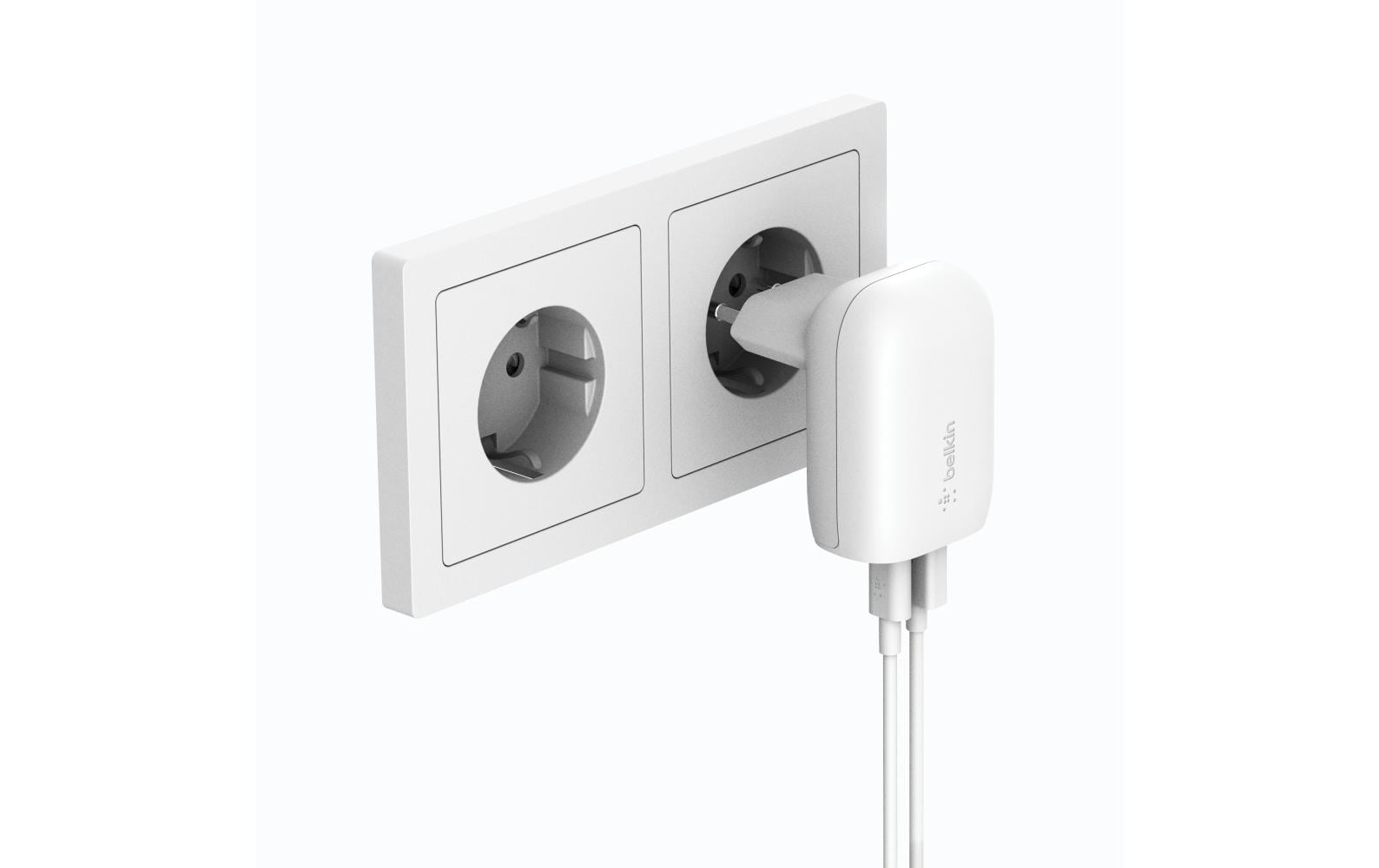 Belkin Ladegerät – 37 W, 1× USB-C (25 W) + 1× USB-A (12 W), PD