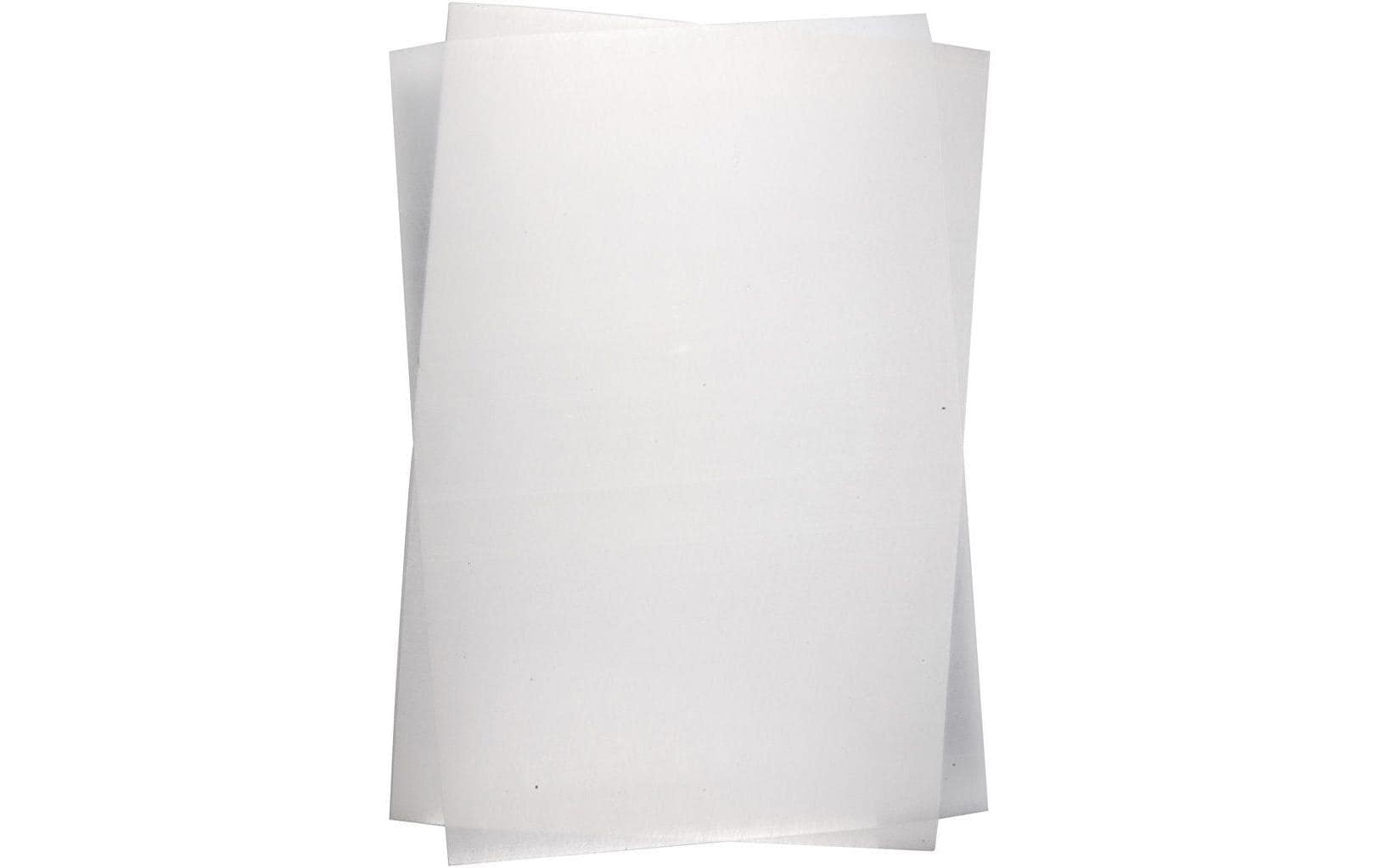 Creativ Company Schrumpffolie Transparent – matt, 20 cm × 30 cm, 300 µm, 100 Blatt