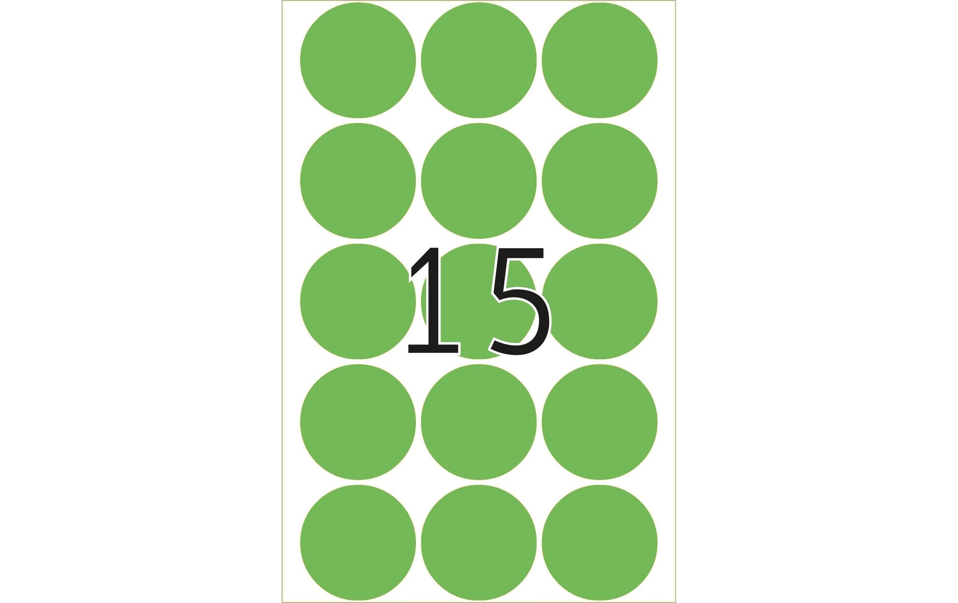 HERMA Schmucketiketten – Papier, 480 Stk, 32 Bogen, Ø 32 mm, permanent haftend