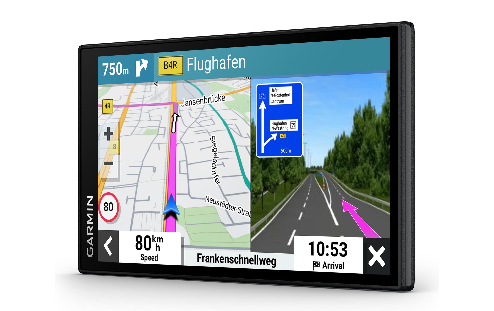 Garmin DriveSmart 66 EU – Navigationsgerät, 6" Multitouch-Display, 1280 × 720, 32 GB, Schwarz