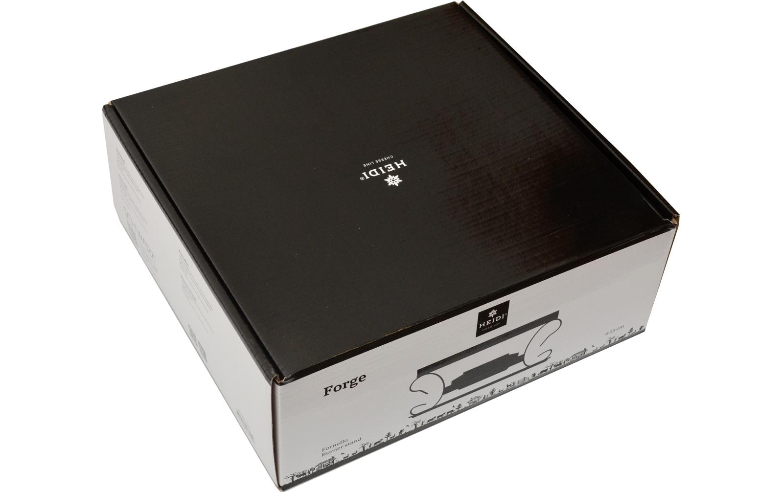 Heidi Cheese Line Fondue-Rechaud, Pastenbrenner, Ø 21 cm, Edelstahl, Schwarz