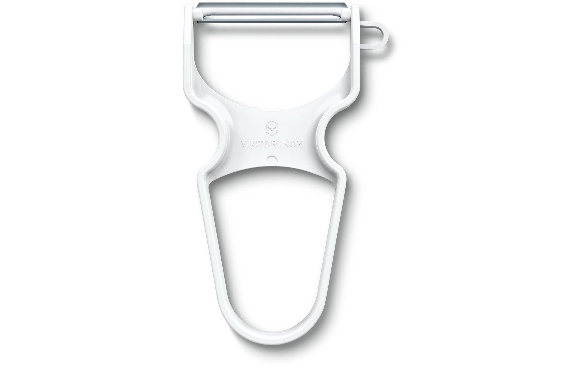 Victorinox Sparschäler, 6,5 × 1,3 × 10,9 cm, Edelstahl/ABS, weiss, spülmaschinenfest