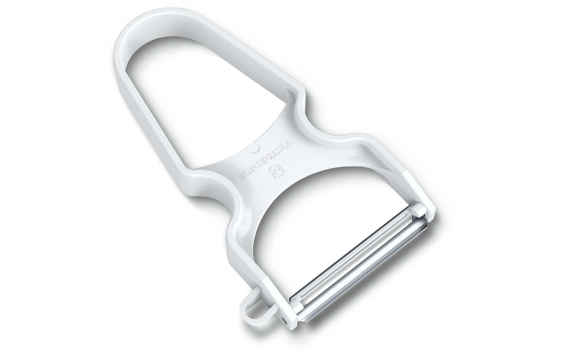 Victorinox Sparschäler, 6,5 × 1,3 × 10,9 cm, Edelstahl/ABS, weiss, spülmaschinenfest