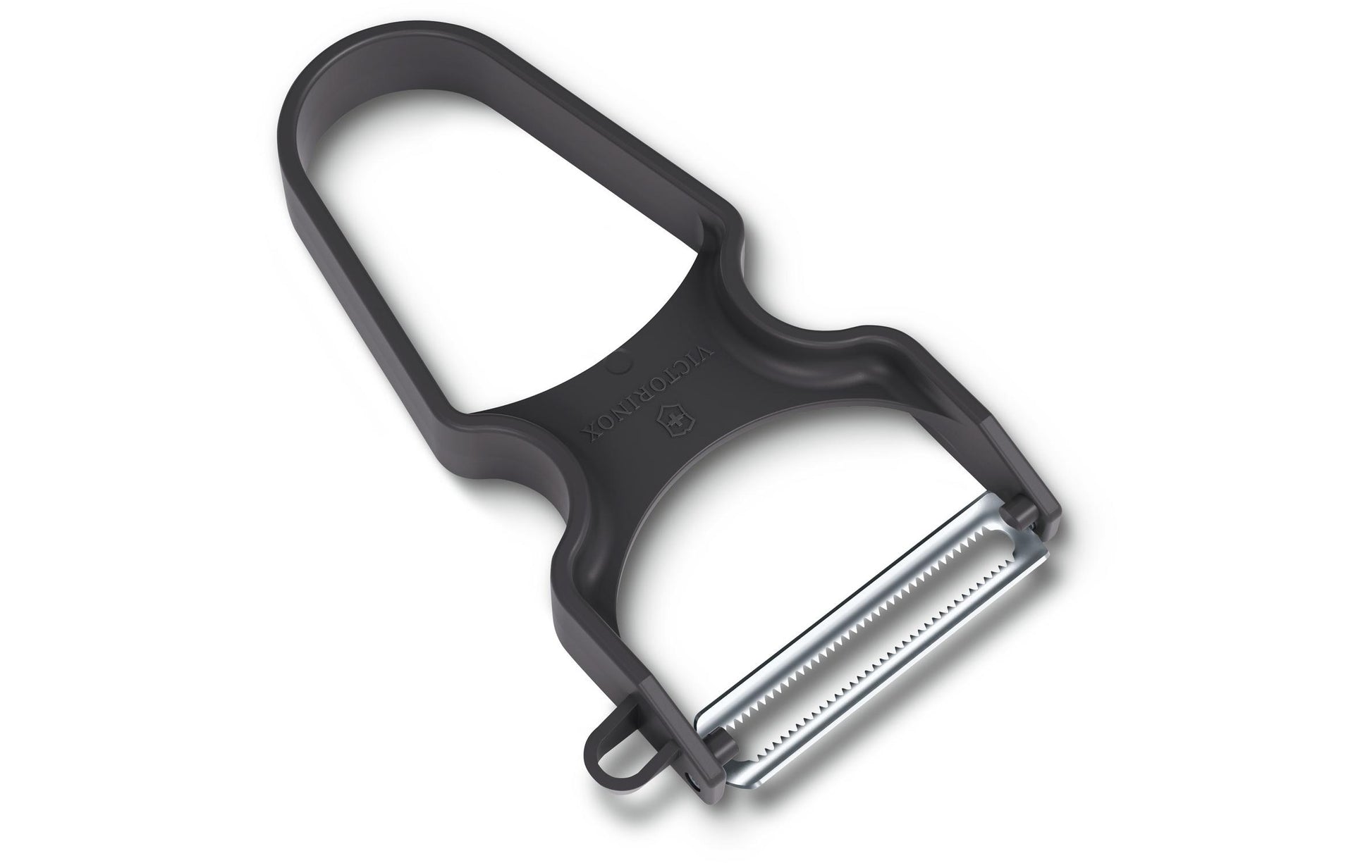 Victorinox Sparschäler, 6,5 × 1,3 × 10,9 cm, Klinge Edelstahl, Griff ABS, schwarz, spülmaschinenfest