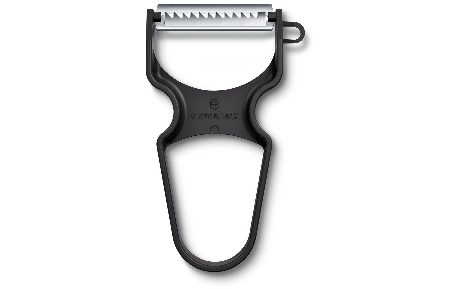 Victorinox Sparschäler, 6,5 × 1,3 × 10,9 cm, Edelstahl/ABS, Schwarz, Julienne