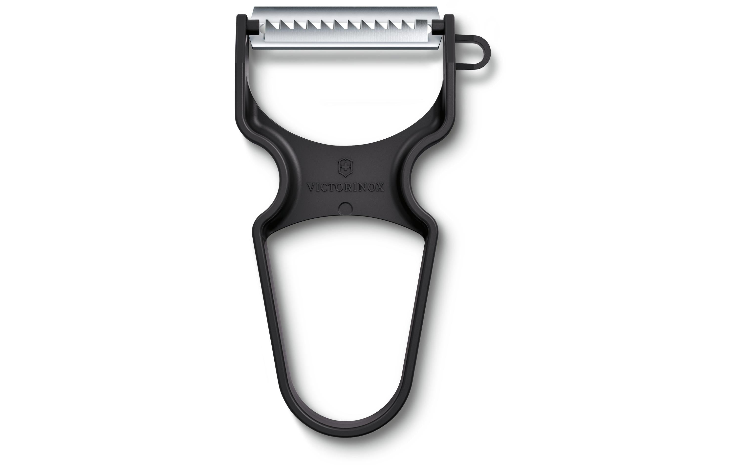 Victorinox Sparschäler, 6,5 × 1,3 × 10,9 cm, Edelstahl/ABS, Schwarz, Julienne
