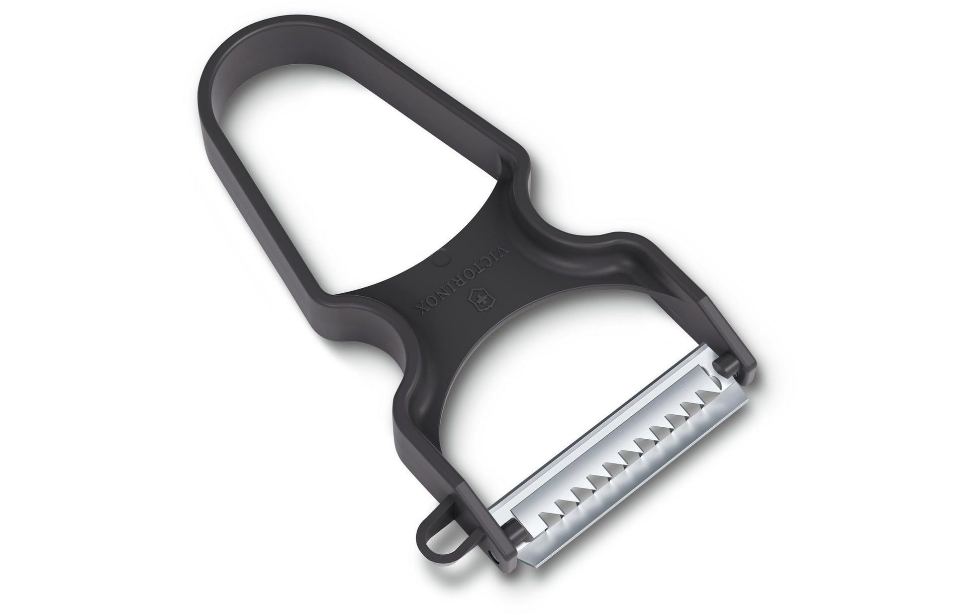Victorinox Sparschäler, 6,5 × 1,3 × 10,9 cm, Edelstahl/ABS, Schwarz, Julienne