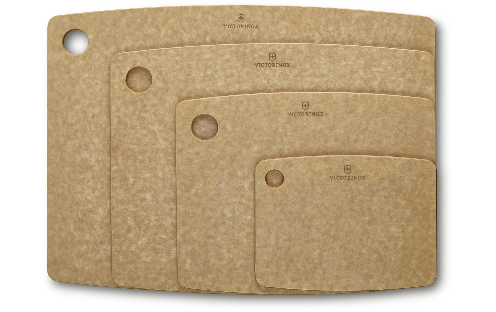 Victorinox Kitchen Series – Schneidebrett 44,4 × 33 × 0,6 cm, Papierverbundstoff, spülmaschinenfest, beige
