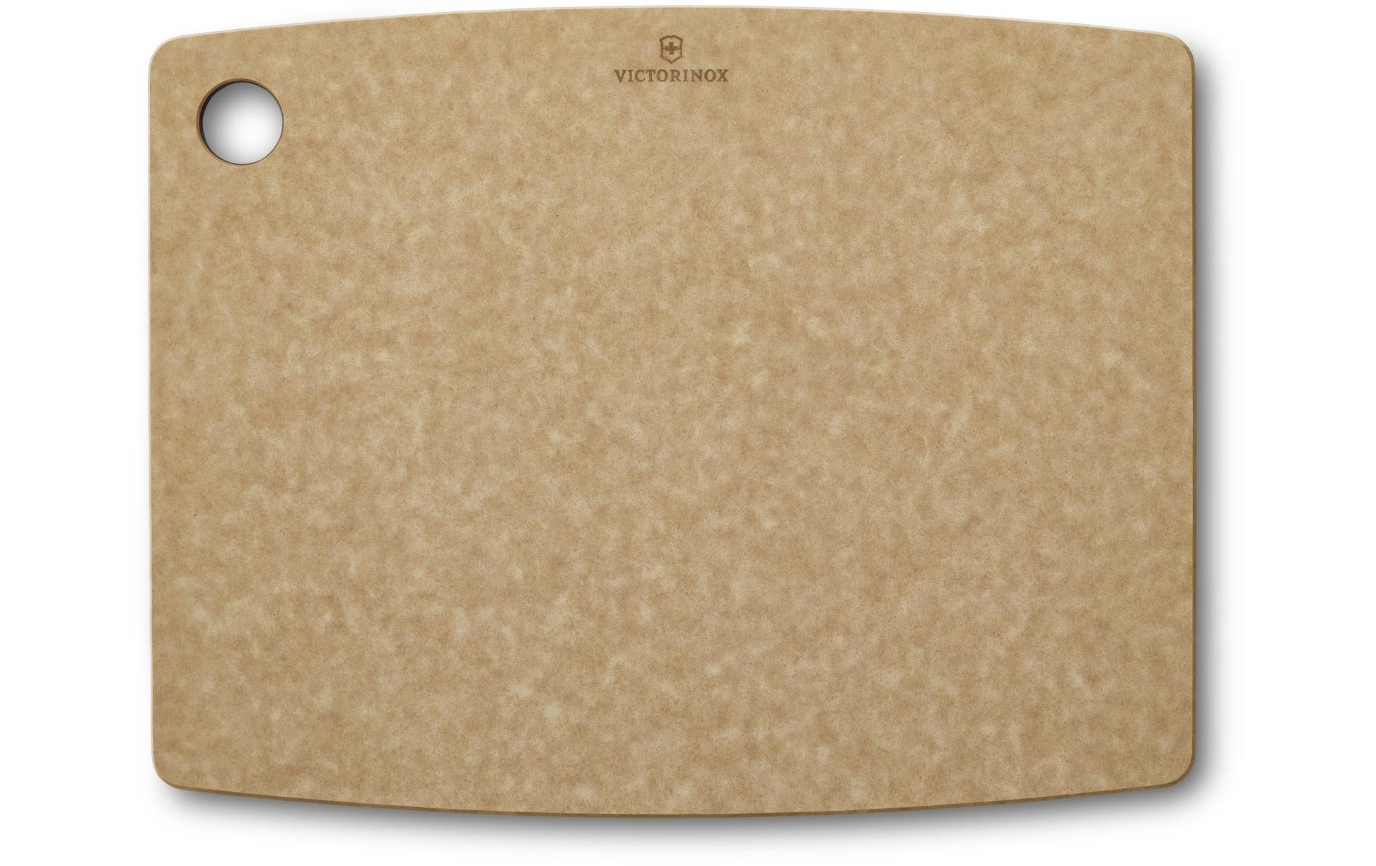 Victorinox Gourmet – Schneidebrett 36,8 × 28,5 × 0,6 cm, Papierverbundstoff, Saftrille, Beige
