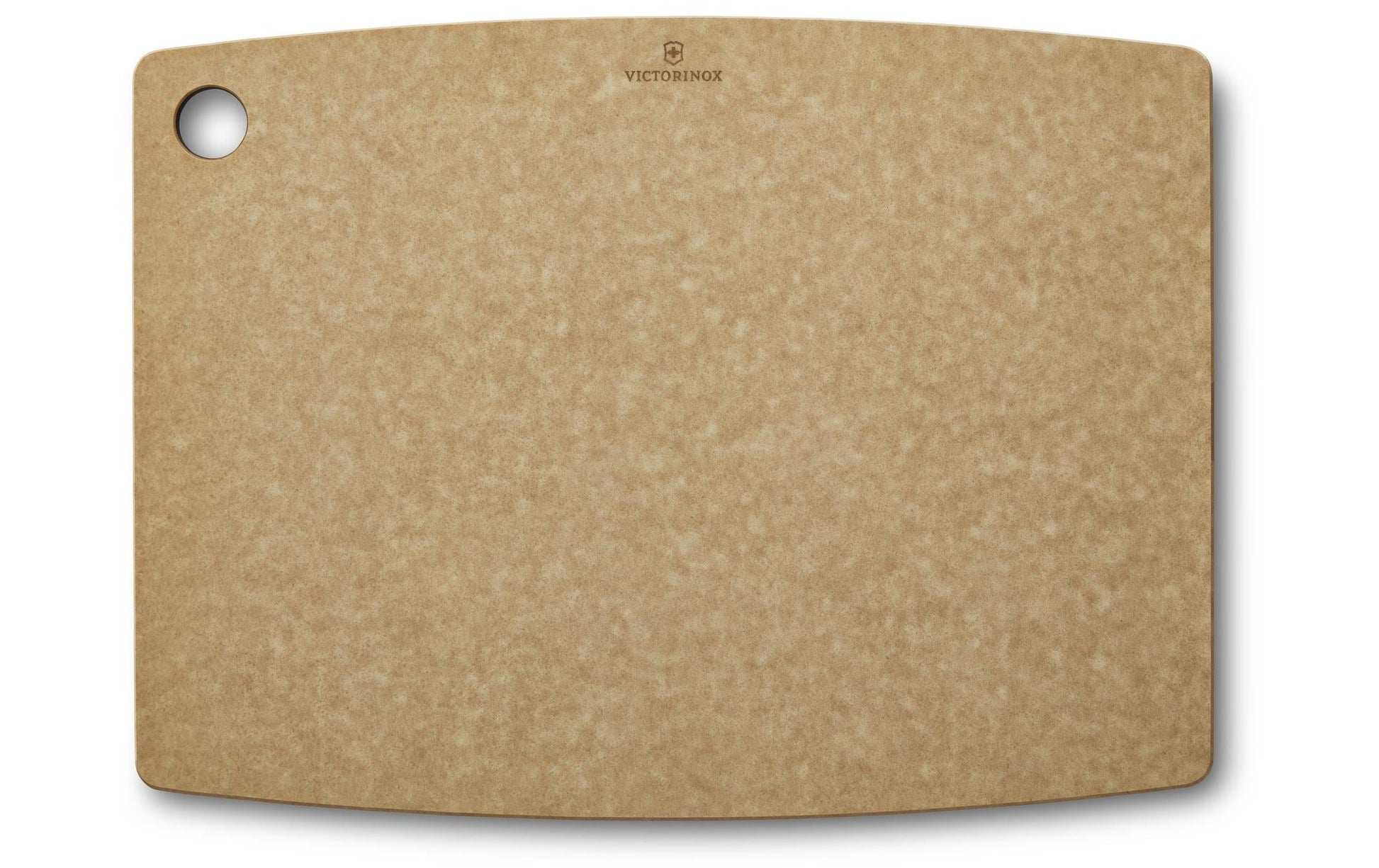 Victorinox Gourmet – Schneidebrett 44,4 × 33 × 0,6 cm, Papierverbundstoff, Saftrille, Beige