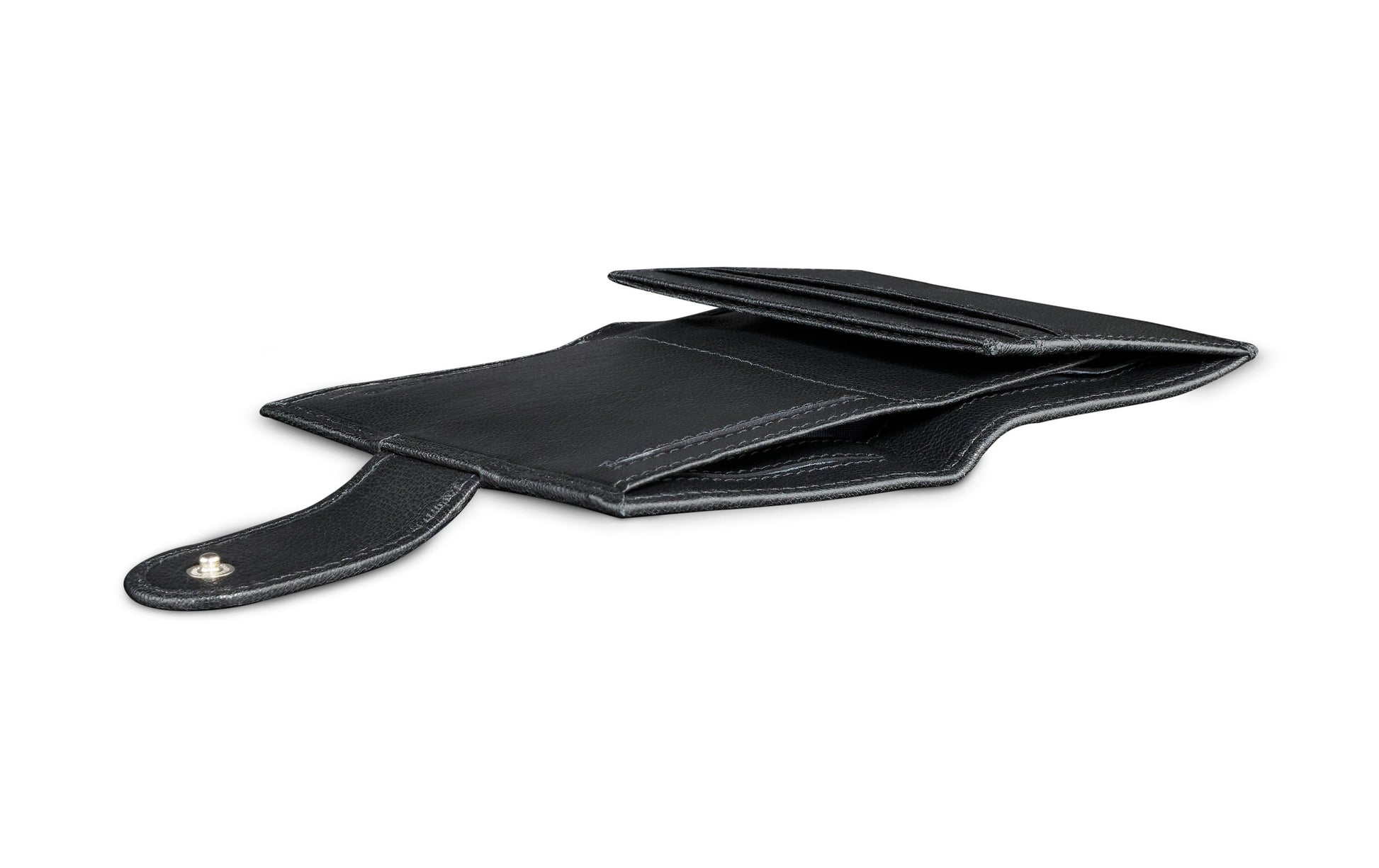 Bugatti cases Bugatti – DeLuxe Kartenetui – RFID-Schutz, Münzfach, 8 Kartentaschen – 80×102×15 mm – Schwarz, Ziegenleder