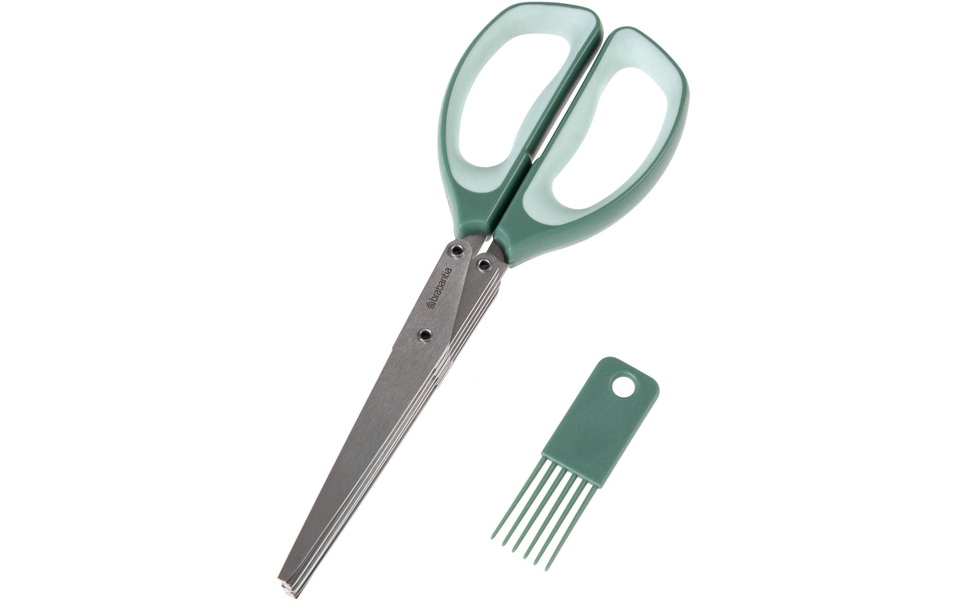 Brabantia TASTY+ – Küchenschere 21,4 cm, Edelstahl/Kunststoff, Grün