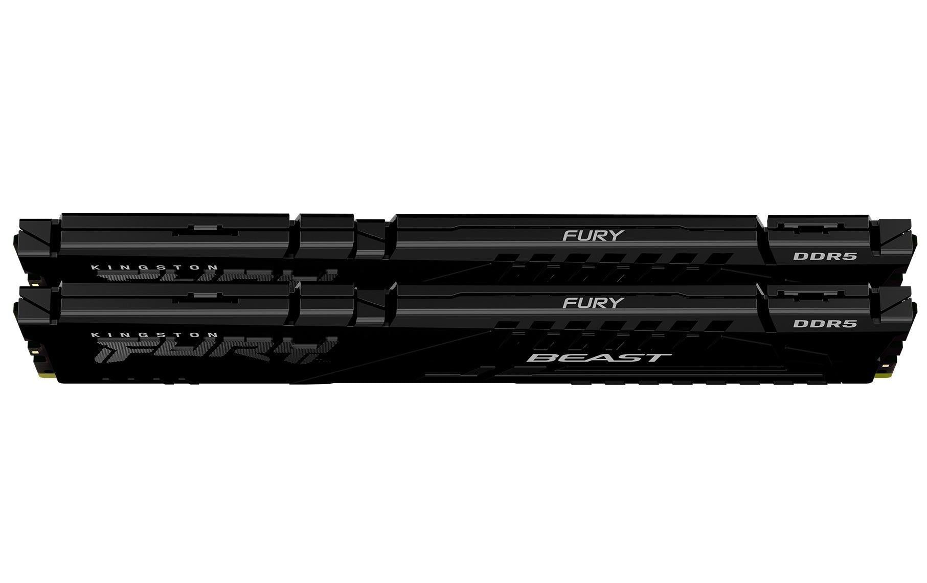 Kingston Technology Kingston FURY Beast – Arbeitsspeicher – 64 GB (2×32 GB) DDR5 5600 MT/s CL40, 288-Pin DIMM, Schwarz