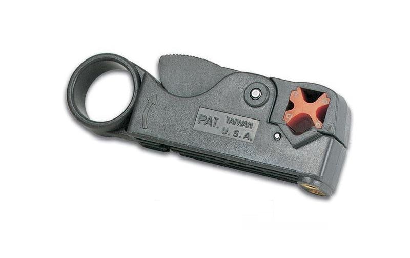 Velleman Abisolierzange für RG58/RG59, Abisolierdurchmesser 4/6/8/12 mm, 76 mm – Grau