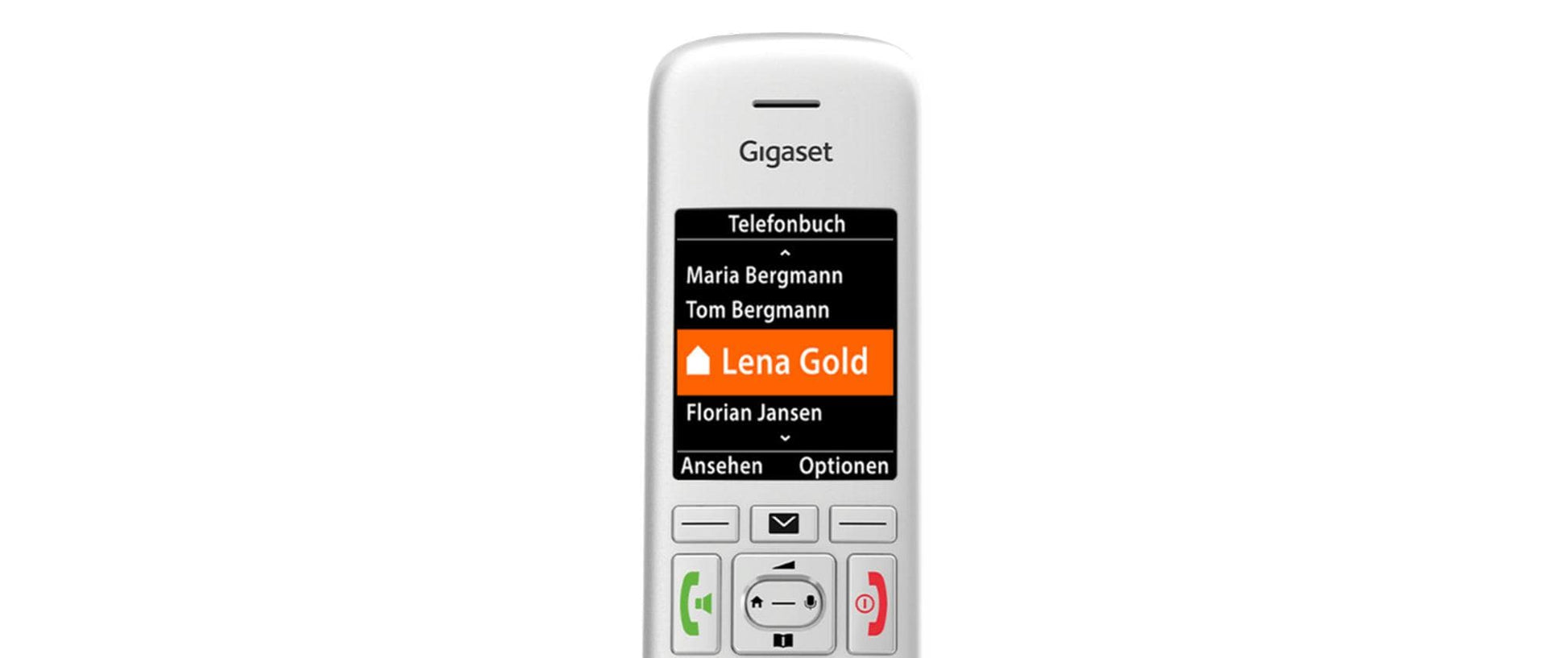 Gigaset E390 HX – WLAN-Telefon (Handgerät), inkl. Ladeschale, Silber
