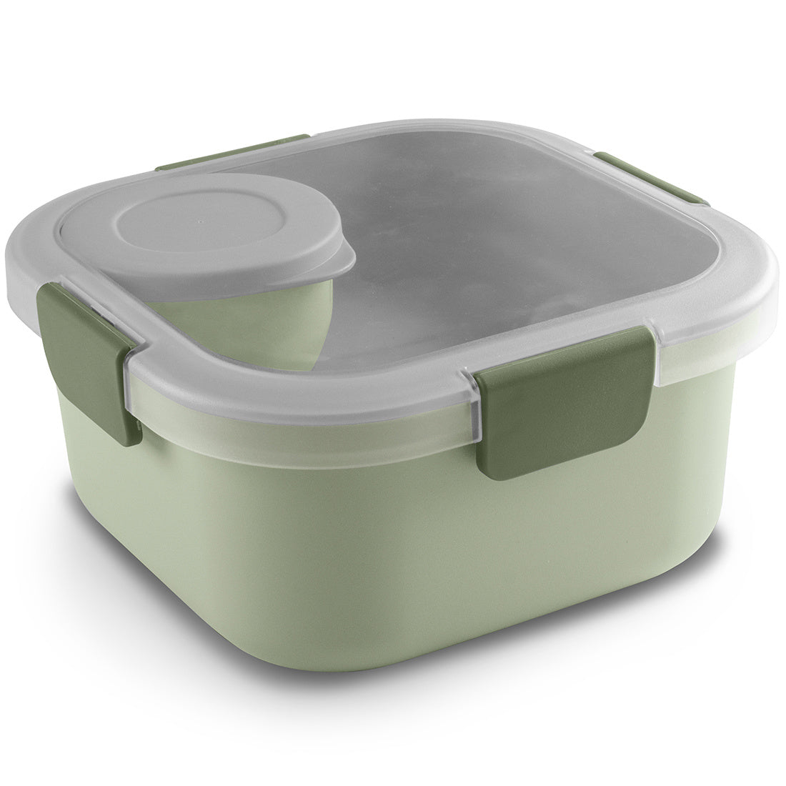 Sigma home Lunchbox 1,4 l, 17,7 × 17,7 × 8,7 cm, Kunststoff, grün