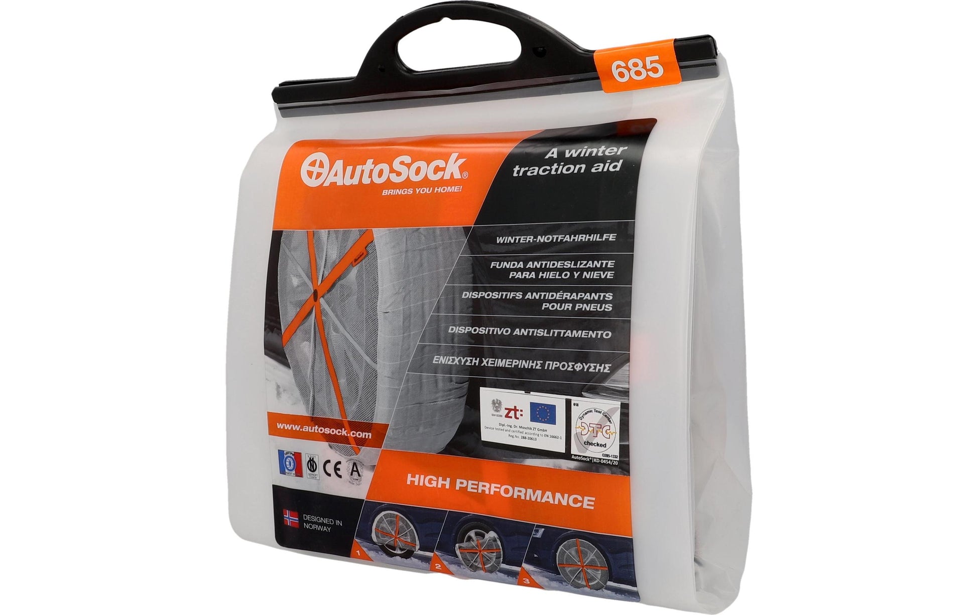 Autosock GR 685 Traktionshilfe – für Reifen – 16" – 2 Stk. – Textil (in CH als Schneekette zugelassen)