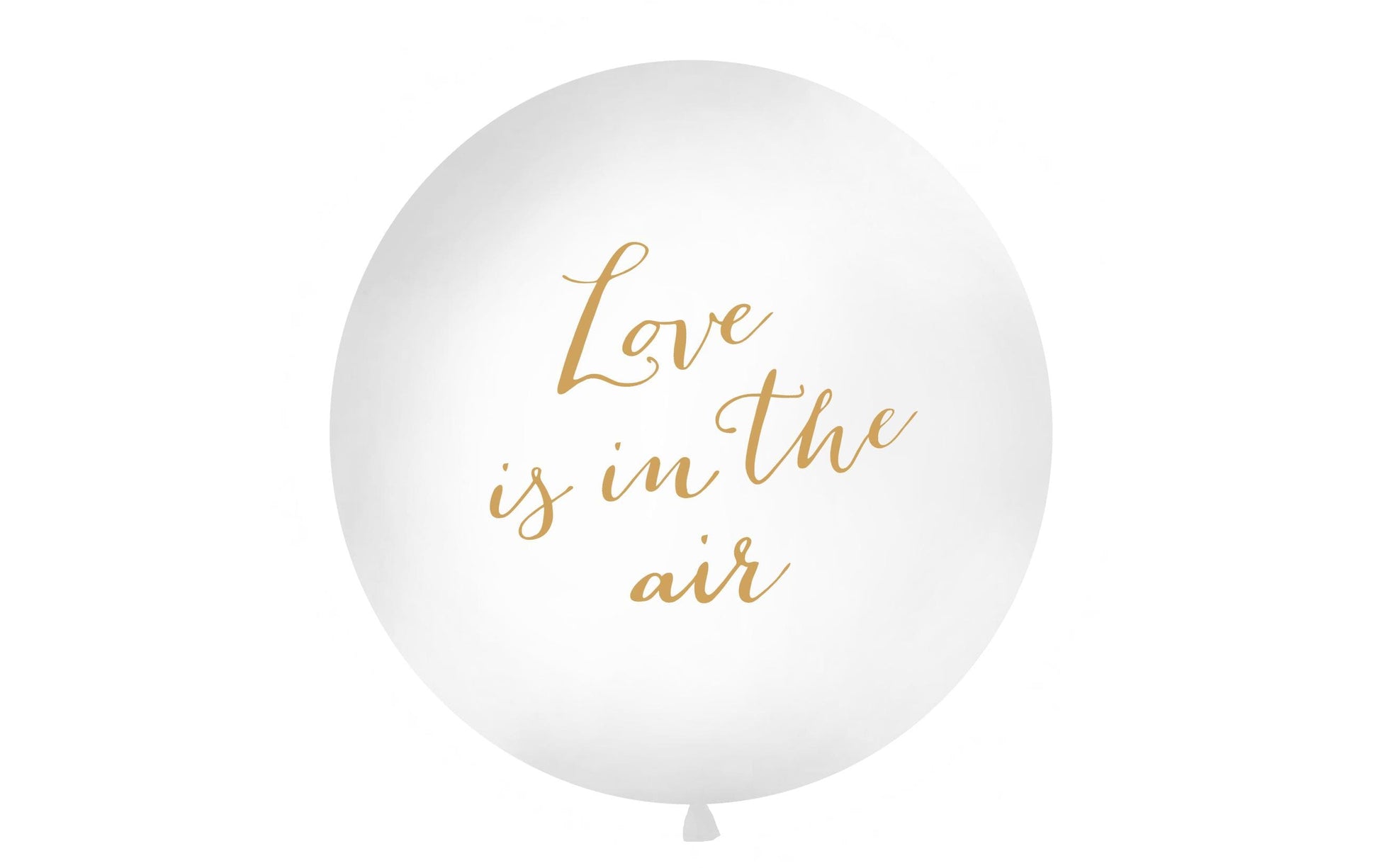 PartyDeco Luftballons Hochzeit – Weiss – Ø 100 cm – Latex – 1 Stück