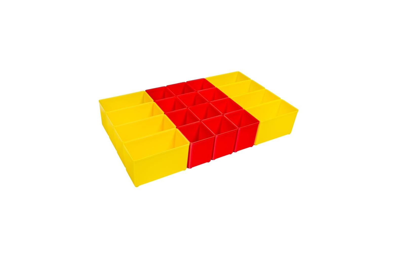 ProClick AB3 CT M 74 Insetboxenset – 20-teilig, rot/gelb, PS, B 364 × H 63 × T 208 mm