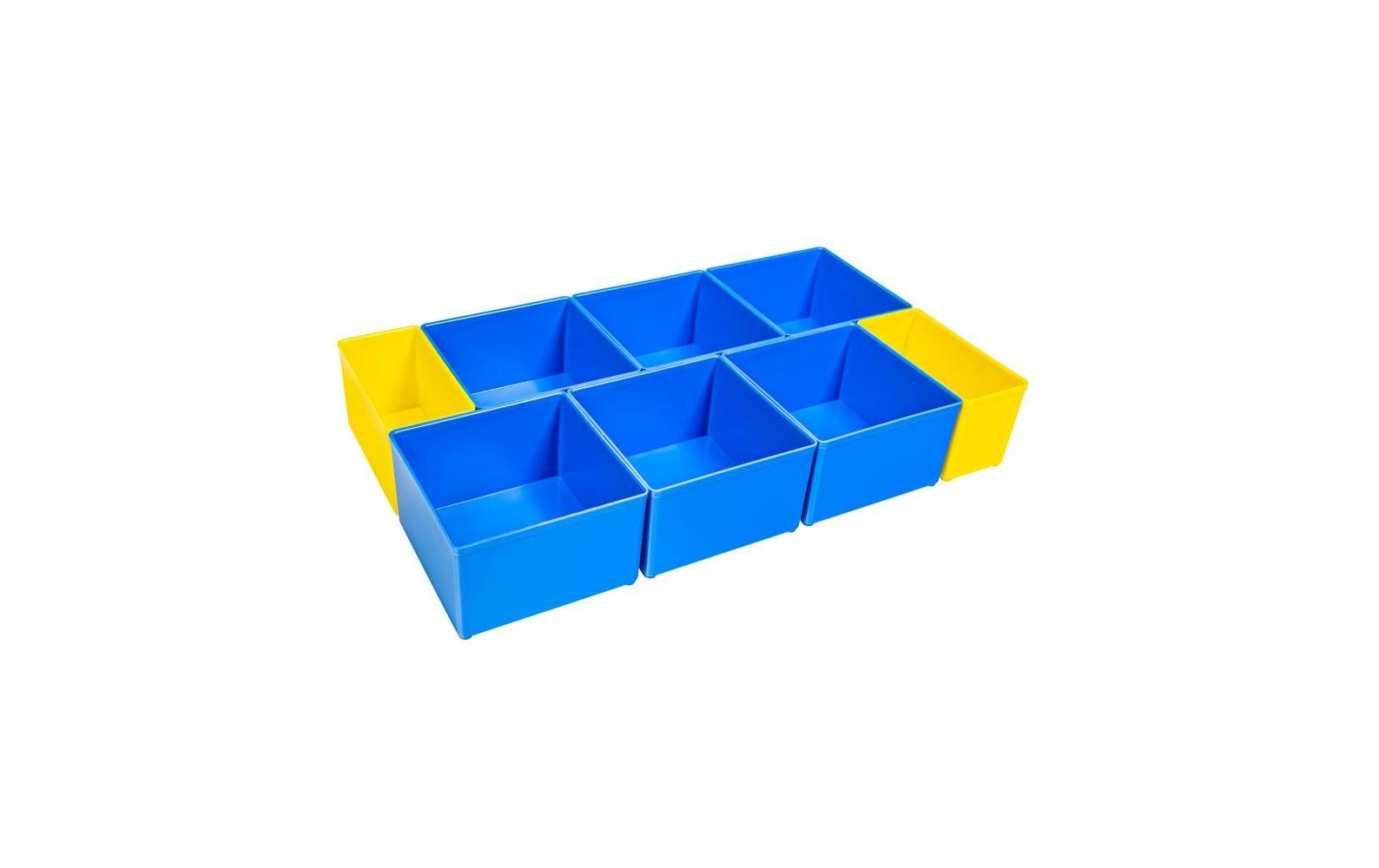 ProClick BC3 CT M 74 Insetboxenset – 8-teilig, blau/gelb, PS, B 364 × H 63 × T 208 mm