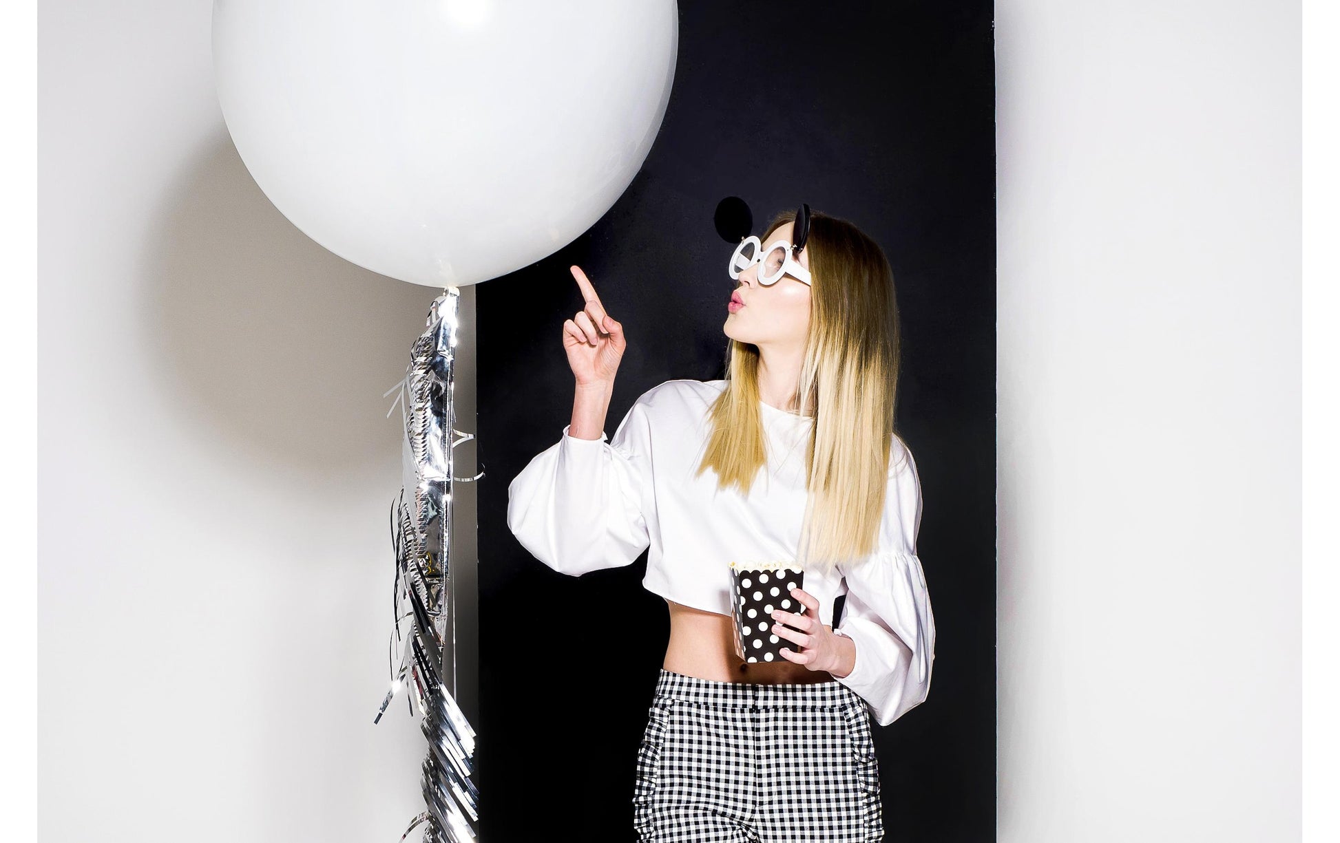 PartyDeco Luftballons Hochzeit – Weiss – Ø 100 cm – Latex – 1 Stück