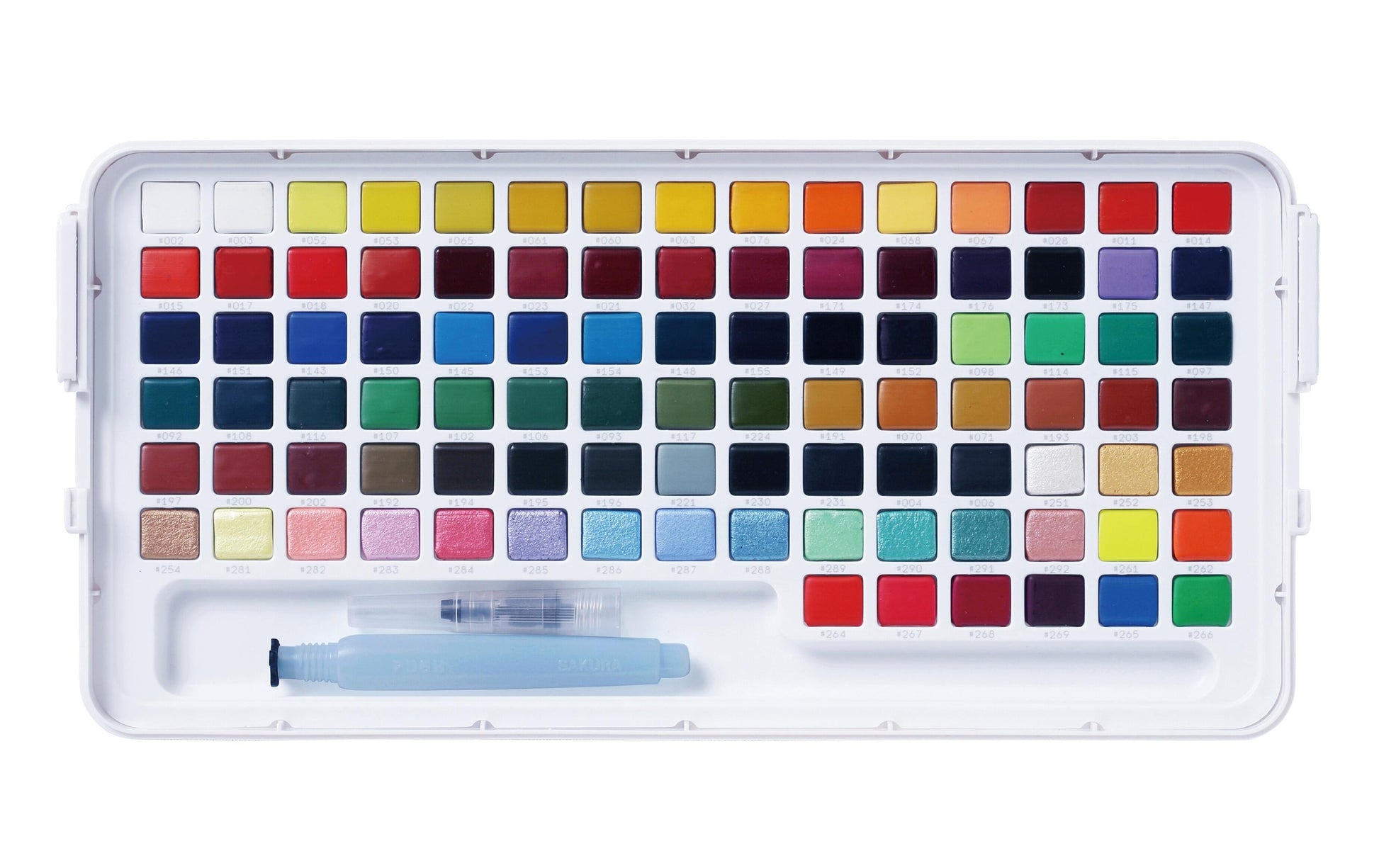 Talens Koi Aquarellfarbe – Mehrfarbig – 96 Farben (Näpfchen), Pocket Box – für Papier