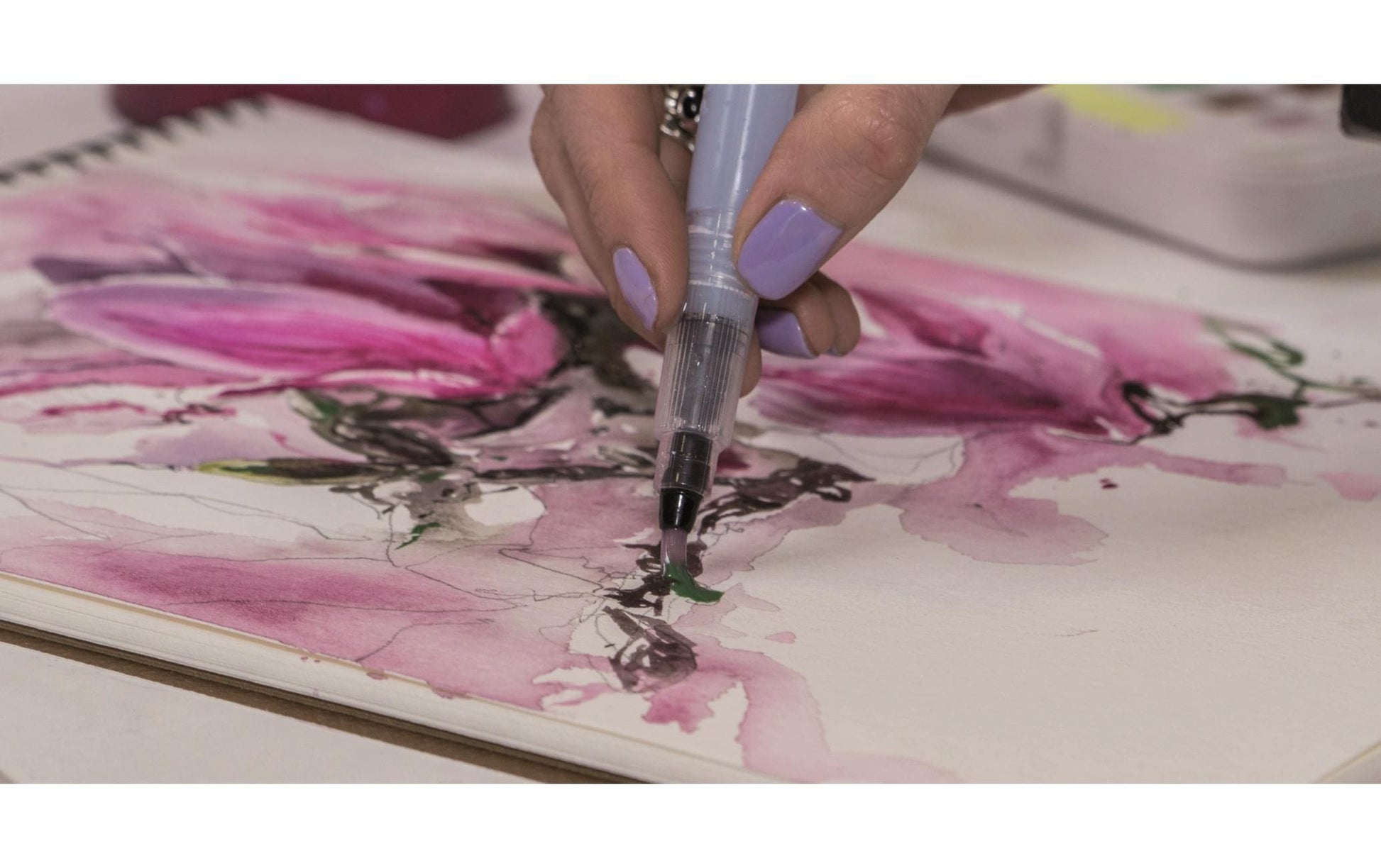 Sakura Koi Aquarellfarbe – Mehrfarbig – 24 Farben (Palette, mit Pinsel) – für Papier