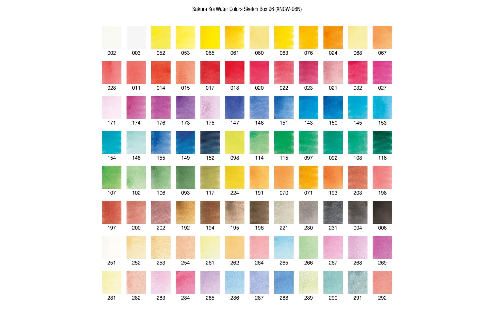 Talens Koi Aquarellfarbe – Mehrfarbig – 96 Farben (Näpfchen), Pocket Box – für Papier
