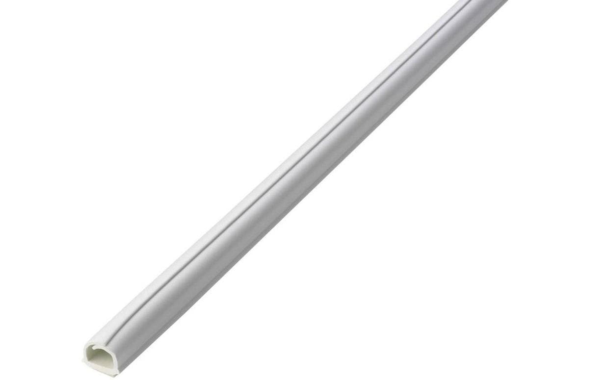 Max Hauri AG Max Hauri Wandkanal – 8 × 8 mm – 1 m – Kunststoff – Weiss, selbstklebend, 4 Stk.