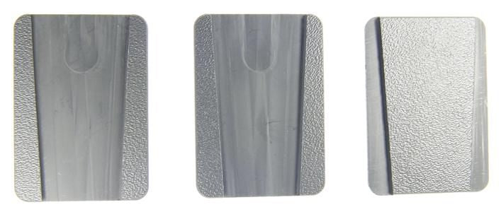 Brodit Montageplatte, 50×35×4 mm – Grau