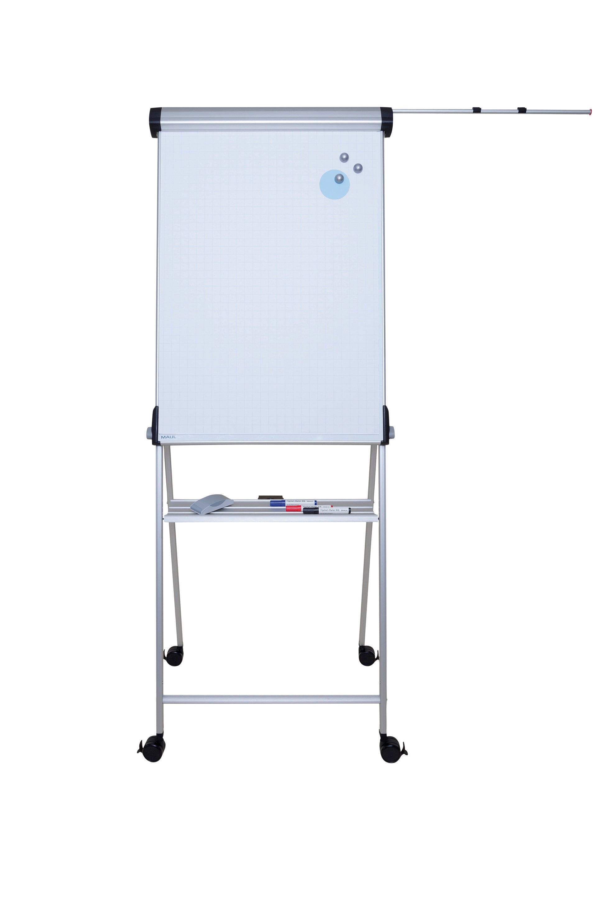 MAUL Flipchart-Block – 69 × 96 cm, weiss, Metall, Recycling