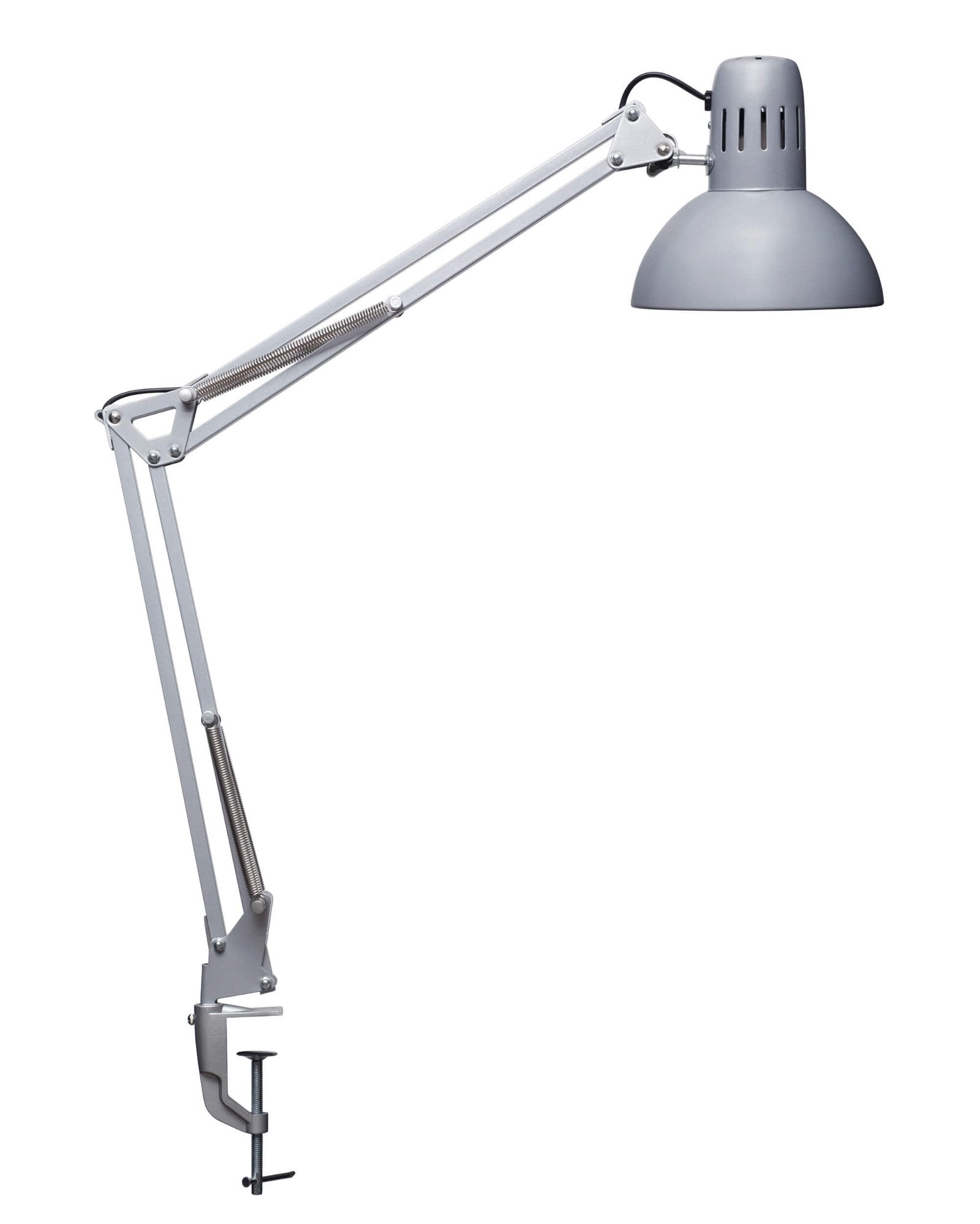 MAUL LED-Tischleuchte – Klemmfuss, drehbar, neigbar – Silber