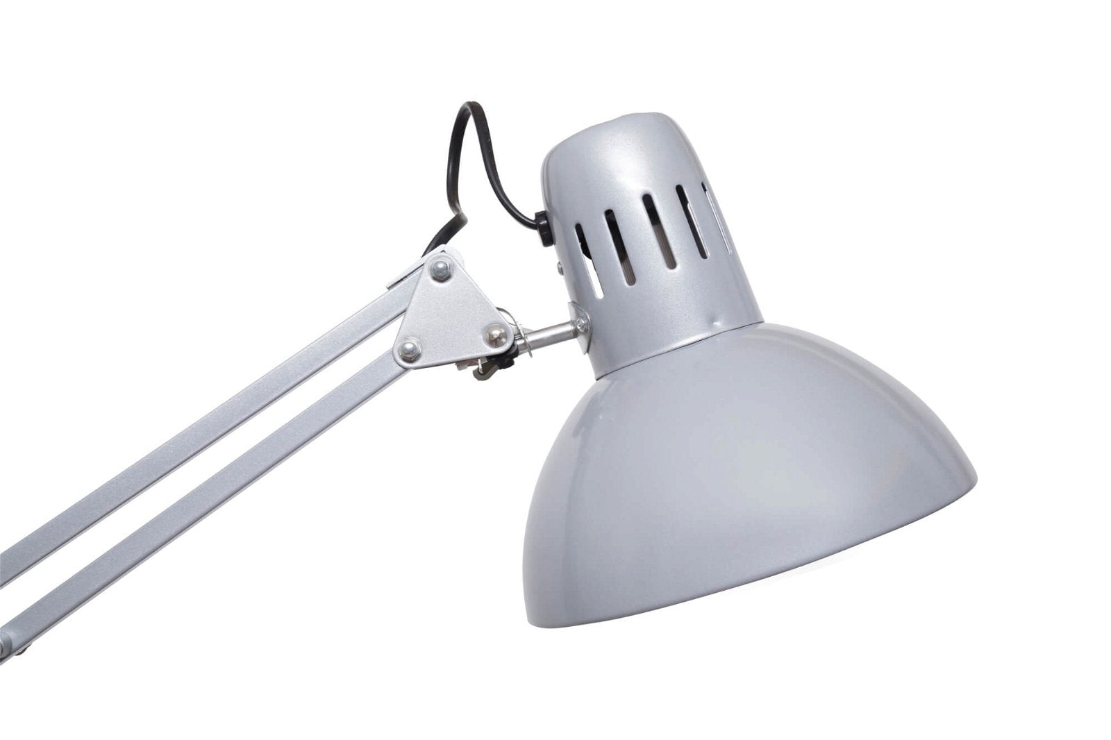 MAUL LED-Tischleuchte – Klemmfuss, drehbar, neigbar – Silber