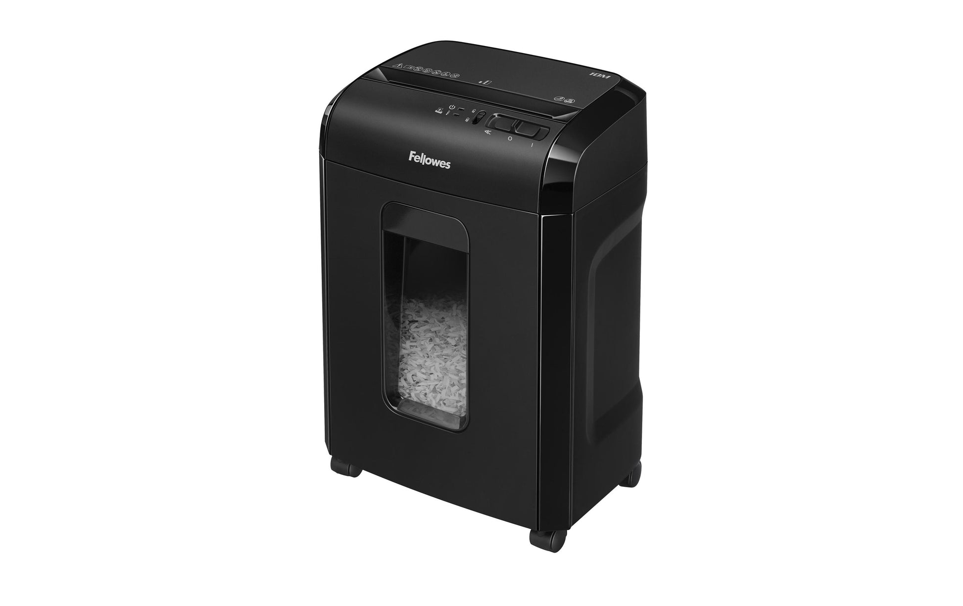 Fellowes Powershred 10M – Aktenvernichter, DIN P-5, Partikelschnitt 2 × 12 mm, 10 Blatt, 19 l