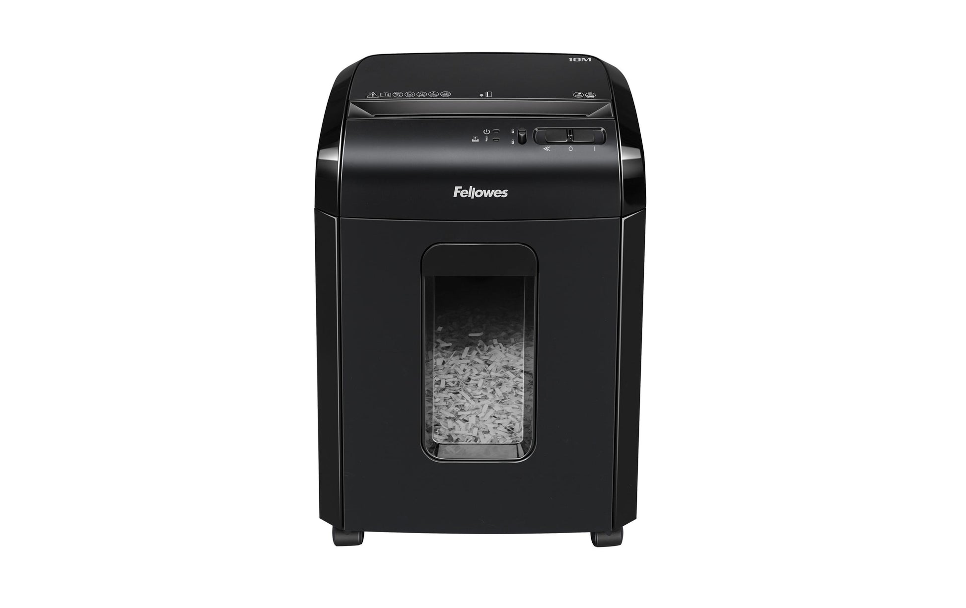 Fellowes Powershred 10M – Aktenvernichter, DIN P-5, Partikelschnitt 2 × 12 mm, 10 Blatt, 19 l
