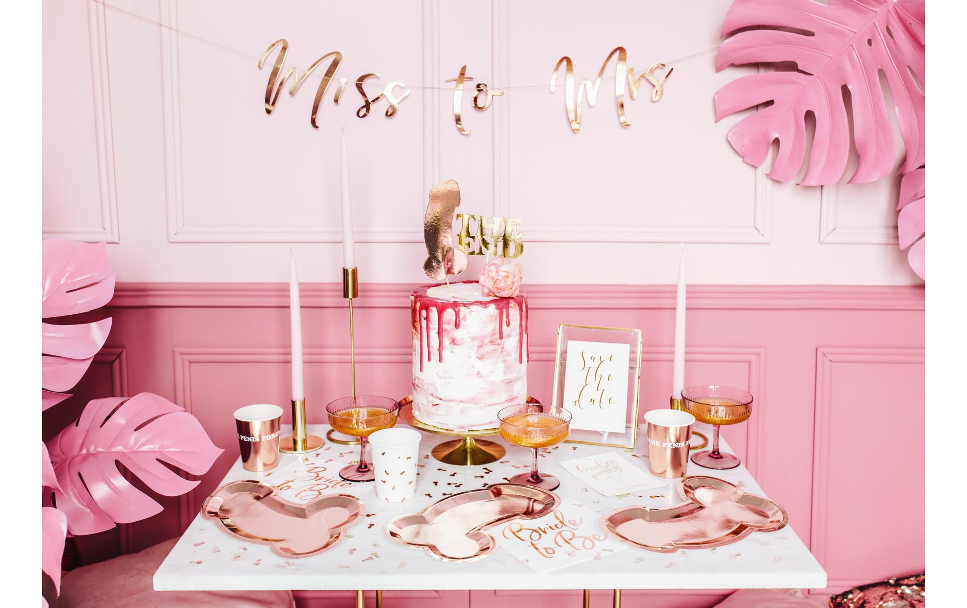 PartyDeco Servietten Bride to be – 33 × 33 cm, 3-lagig – 20 Stück