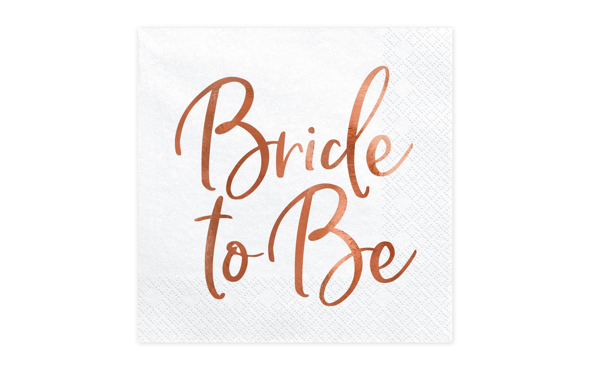 PartyDeco Servietten Bride to be – 33 × 33 cm, 3-lagig – 20 Stück