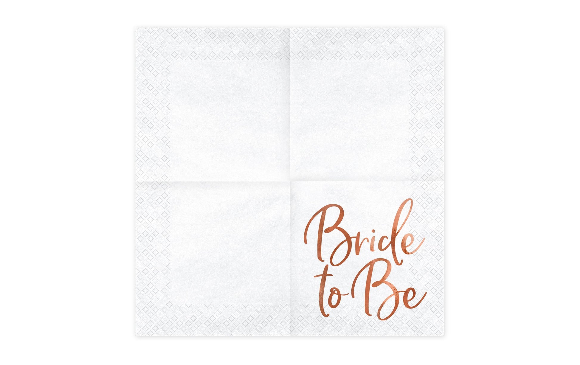 PartyDeco Servietten Bride to be – 33 × 33 cm, 3-lagig – 20 Stück